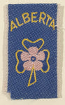 Alberta Girl Guides Shamrock Themed 1" x 1 3/4" Small Fabric Patch Badge