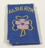 Alberta Girl Guides Shamrock Themed 1" x 1 3/4" Small Fabric Patch Badge