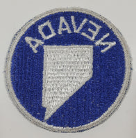 Nevada Blue and White Circular Round 3" Fabric Patch Badge