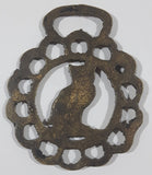 Antique Owl Themed Horse Brass 2 3/4" x 3 1/4"