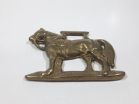 Antique Horse Shaped Horse Brass 2 3/4" x 3 1/2"