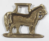 Antique Horse Shaped Horse Brass 2 3/4" x 3 1/2"