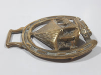 Antique Cockington Forge Horse Brass 3 1/4" x 3 3/4"