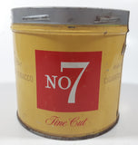 Vintage 1960s Black Cat No. Number 7 Fine Cut Tobacco Tin No Lid