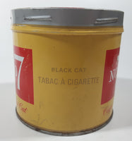 Vintage 1960s Black Cat No. Number 7 Fine Cut Tobacco Tin No Lid