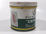 Vintage Macdonald's Export Finest Virginia Cigarette Tobacco Tin Metal Can