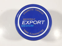 Vintage Macdonald Export Medium Cigarette Tobacco Dark Blue Tin Metal Can