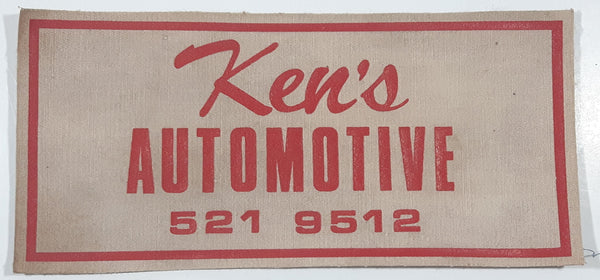 Vintage Ken's Automotive Garage Repair Mechanic 3 3/4" x 8 1/8" Fabric Patch