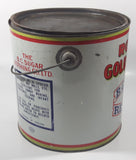 Vintage Rogers Syrup Golden Sugar Vancouver, B.C. Sugar Refinery 20lb Tin Metal Can Pail with Lid
