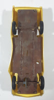 Vintage 1950s Dealer Promo Car 1957 Chevy Bel Air Yellow and Black 8" Long Plastic and Metal Toy Friction Vehicle