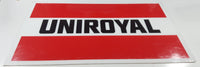Rare Original Uniroyal Tires Red White Black Large 17 3/4" x 30 1/4" Plastic Sign