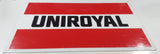 Rare Original Uniroyal Tires Red White Black Large 17 3/4" x 30 1/4" Plastic Sign