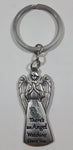 There's an Angel Watching Over You 2" Tall Metal Charm Key Chain Ring