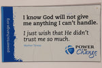 Power To Change Mother Teresa Quote 2" x 3 1/2" Thin Rubber Fridge Magnet