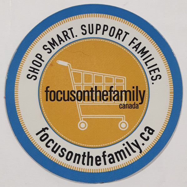 Focus On The Family Canada Shop Smart Support Families Round 2 1/4" Thin Rubber Fridge Magnet