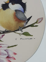 Pfeiffer Yellow Black White Song Bird Themed Oval Shaped 2 1/4" x 2 1/2" Thin Rubber Fridge Magnet