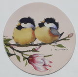 Pfeiffer Yellow Black White Song Bird Themed Oval Shaped 2 1/4" x 2 1/2" Thin Rubber Fridge Magnet