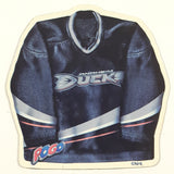 Pogo Anaheim Ducks NHL Ice Hockey Team Jersey Shaped 2 1/2" x 2 1/2" Thin Rubber Fridge Magnet