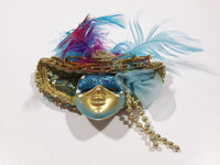 Carnival Mardi Gras Mask Themed 2" x 3 1/2" Fridge Magnet