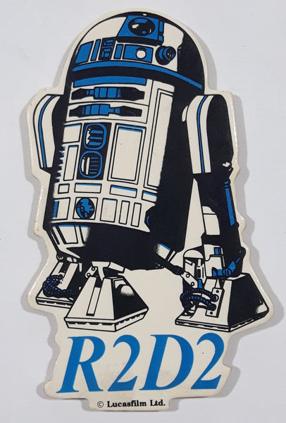 Lucasfilm Ltd. Star Wars R2D2 Shaped 1 3/4" x 3" Thick Paper Fridge Magnet
