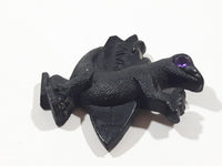 Coco Joe's Hawaii Godzilla Lizard with Surfboard and Purple Eye 2 1/8" x 2 3/8" 3D Carved Lava Rock Fridge Magnet