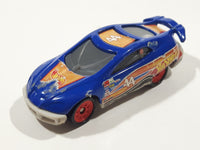 1999 Hot Wheels Future NASCAR Blue Die Cast Toy Car Vehicle McDonald's Happy Meal