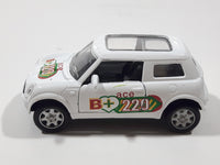 Ace B+220 White Die Cast Toy Car Vehicle with Opening Doors