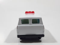 Vintage Yatming No. 1501 Ford Econoline E-150 Police Emergency White Van Die Cast Toy Car Emergency Rescue Vehicle