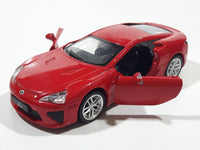 MSZ Lexus LF-A Red 1:43 Scale Pull Back Die Cast Toy Car Vehicle with Opening Doors