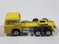 Vintage Yatming Ford F600 Cabover Semi Truck Tractor Rig Yellow Die Cast Toy Car Vehicle