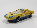 Yatming No. 1038 Chevrolet Corvette Bull King of Road Best Shot #38 Yellow Die Cast Toy Race Car Vehicle