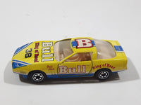 Yatming No. 1038 Chevrolet Corvette Bull King of Road Best Shot #38 Yellow Die Cast Toy Race Car Vehicle