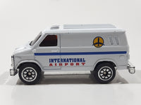 Welly International Airport Van White Die Cast Toy Car Vehicle