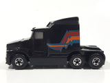 1989 Hot Wheels Workhorse '76 Big Rig Semi Tractor Truck Black Die Cast Toy Car Vehicle