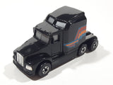 1989 Hot Wheels Workhorse '76 Big Rig Semi Tractor Truck Black Die Cast Toy Car Vehicle