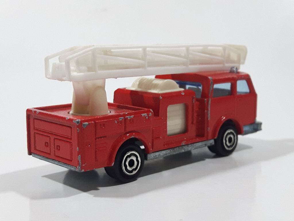 Vintage Majorette Pompier Fire Ladder Truck No. 207 Red 1/100 Scale Di ...