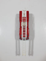 Vintage Majorette Pompier Fire Ladder Truck No. 207 Red 1/100 Scale Die Cast Toy Car Firefighting Rescue Emergency Vehicle