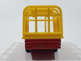 Vintage Majorette Lion Cage Trailer Red with Yellow Cage Die Cast Toy Car Vehicle Made in France