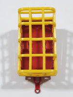 Vintage Majorette Lion Cage Trailer Red with Yellow Cage Die Cast Toy Car Vehicle Made in France