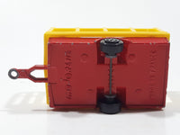 Vintage Majorette Lion Cage Trailer Red with Yellow Cage Die Cast Toy Car Vehicle Made in France