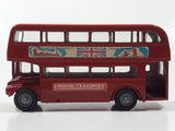 Vintage A Budgie Toy A.E.C. "Routemaster" 64 Seater London Transport Red Double Decker Bus Die Cast Toy Car Vehicle