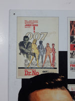 Vintage 1988 James Bond 007 Series Sean Connery Actor White 11" x 16" Tin Metal Sign
