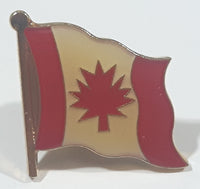 Waving Canada Canadian Flag 3/4" x 3/4" Enamel Metal Pin