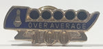 100 Over Average Bowling Award 1/2" x 1 1/8" Enamel Metal Lapel Pin