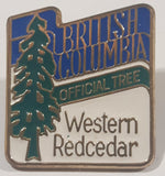 British Columbia Official Tree Western Redcedar 7/8" x 1" Enamel Metal Lapel Pin