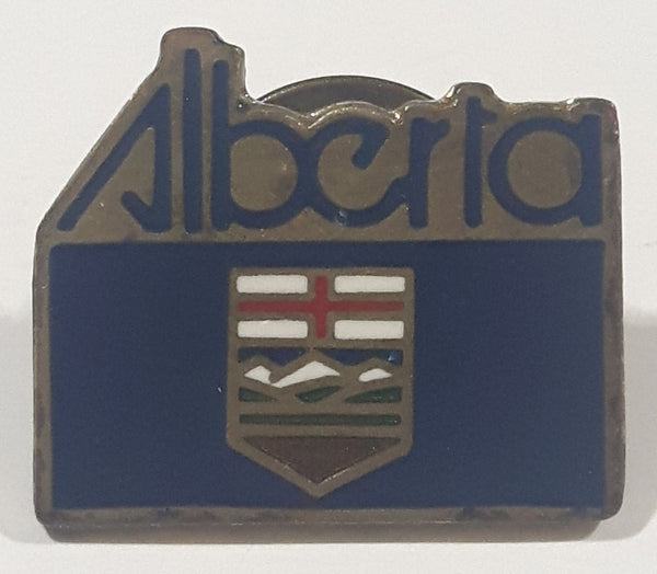 Alberta Coat of Arms Crest 5/8" x 3/4" Enamel Metal Lapel Pin