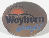 Weyburn Saskatchewan Opportunity Wonderful Oval Shaped 3/4" x 1" Enamel Metal Lapel Pin