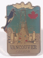 Vancouver Canada Lions Gate Bridge Orca Killer Whale and Maple Leaf 5/8" x 7/8" Enamel Metal Lapel Pin