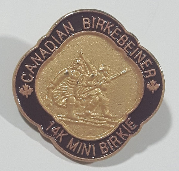 Canadian Birkebeiner 14K Mini Birkie Ski Event 7/8" x 7/8" Enamel Metal Lapel Pin