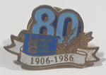 UGG United Grain Growers 1906 - 1986 80th Anniversary 5/8" x 7/8" Enamel Metal Lapel Pin